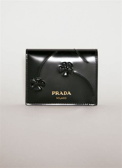 embossed flower Prada bag